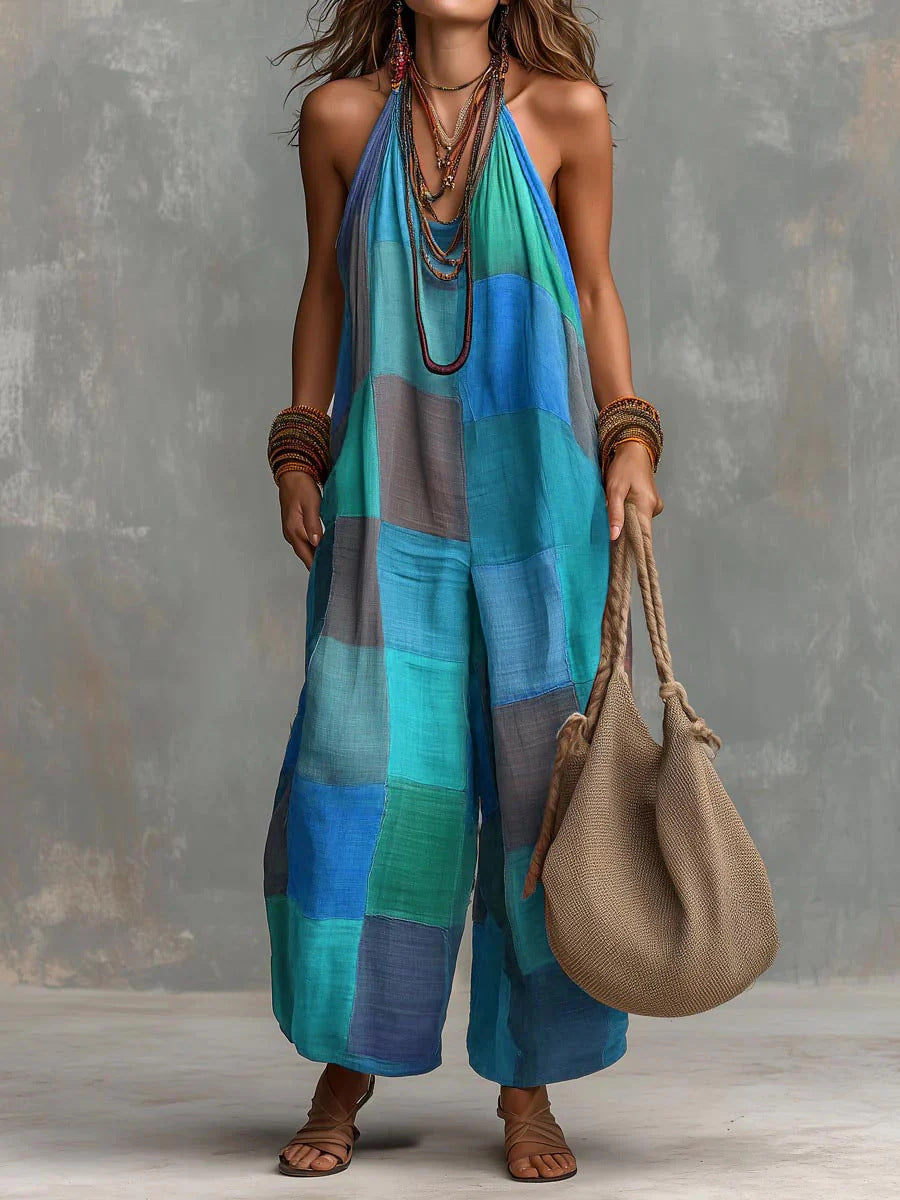 Ginestra | Tuta halter patchwork