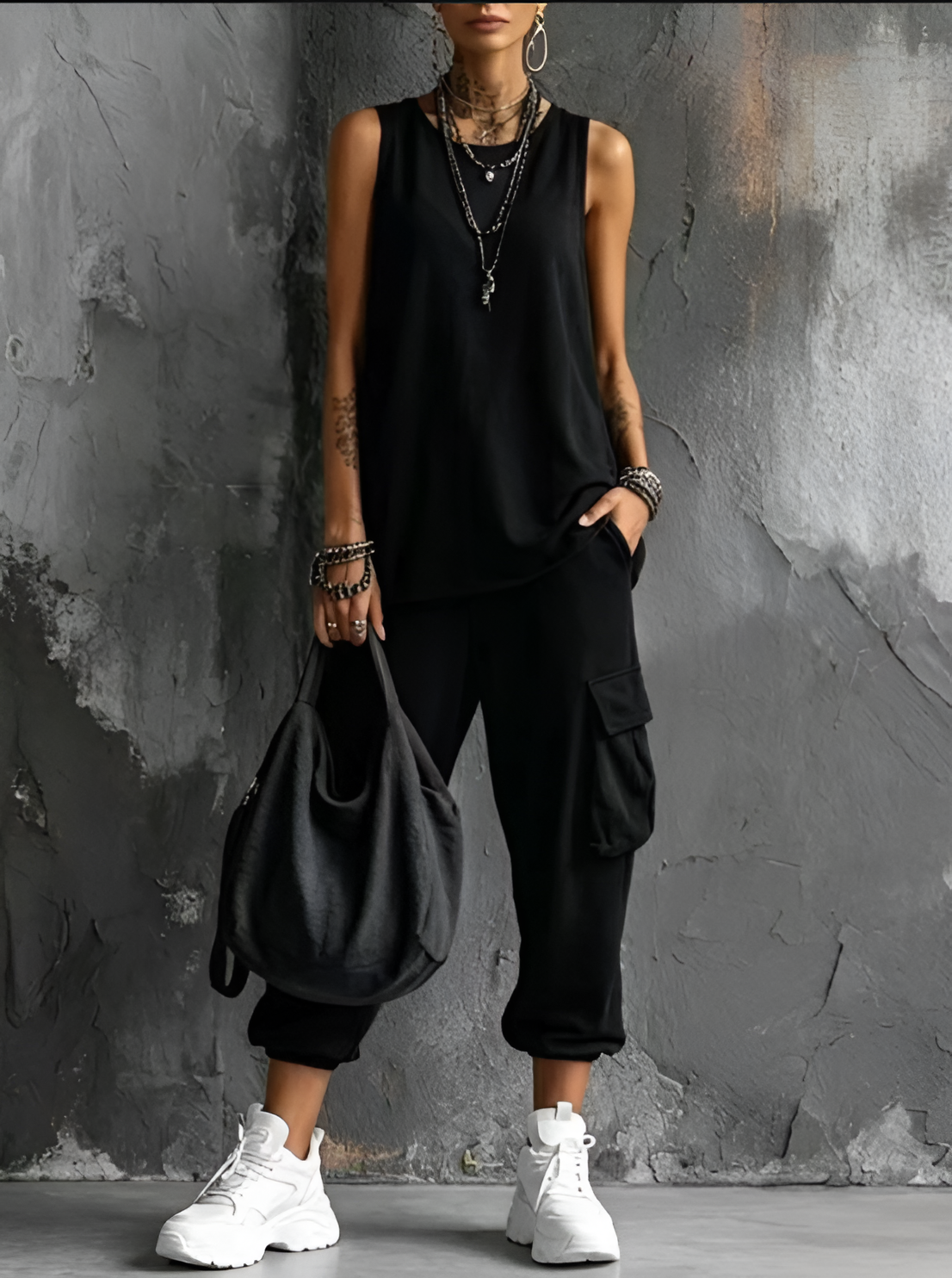 Valeria | Completo Casual Morbido con Tasche