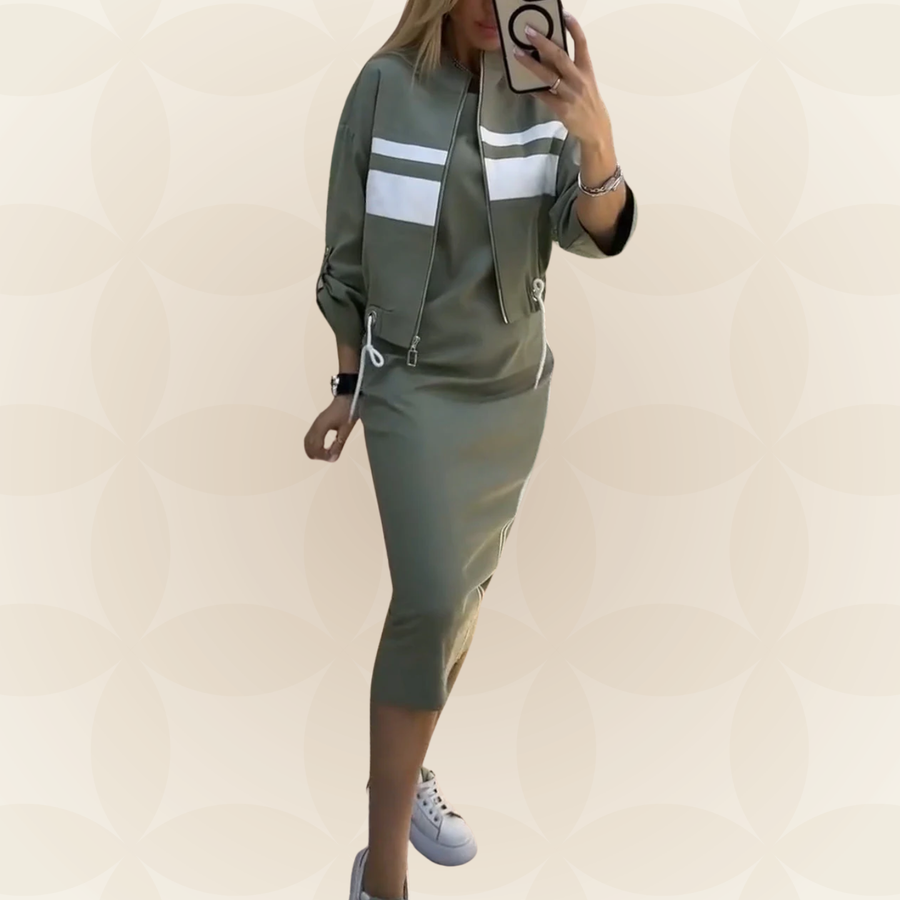 Delia | Set Elegante con Abito e Giacca