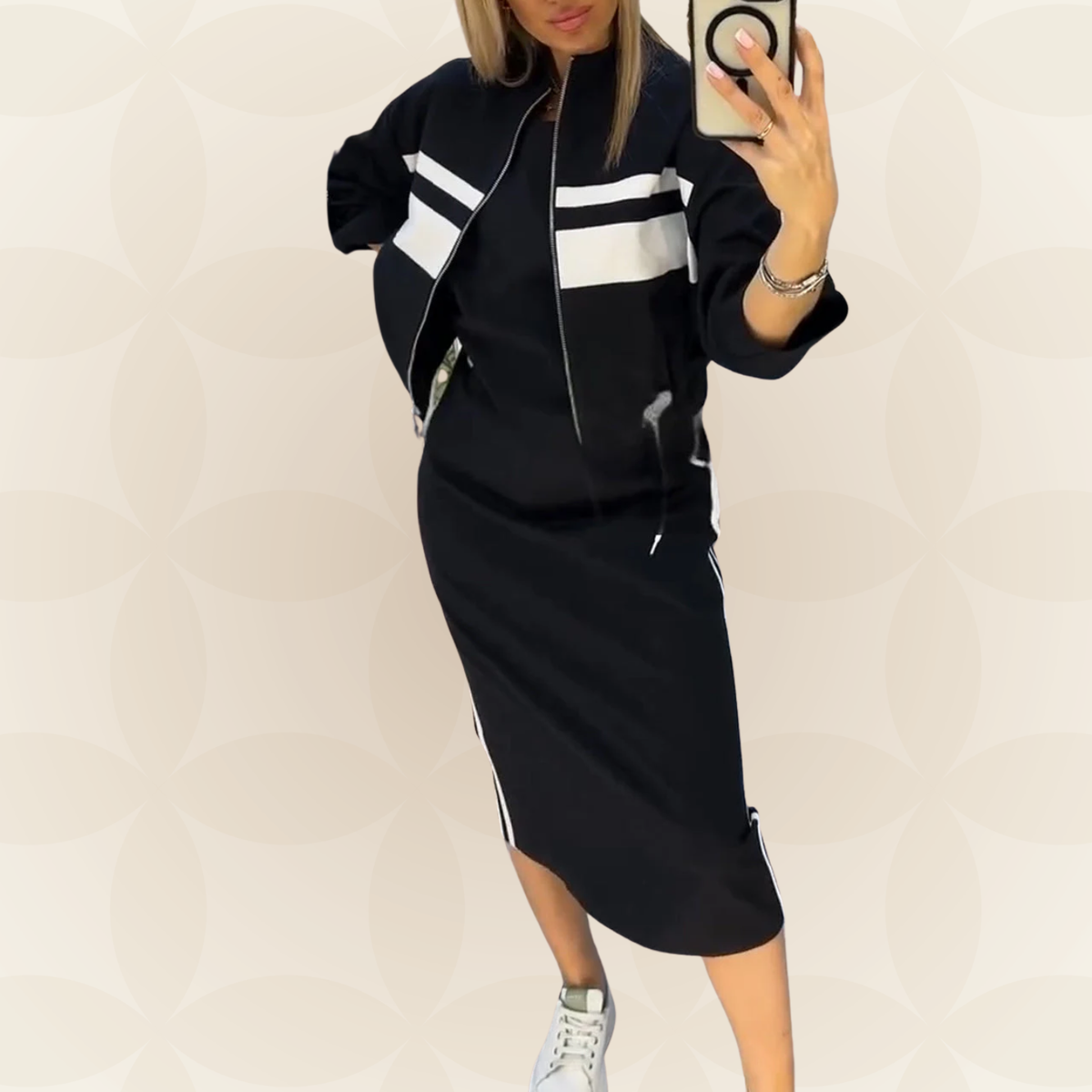 Delia | Set Elegante con Abito e Giacca