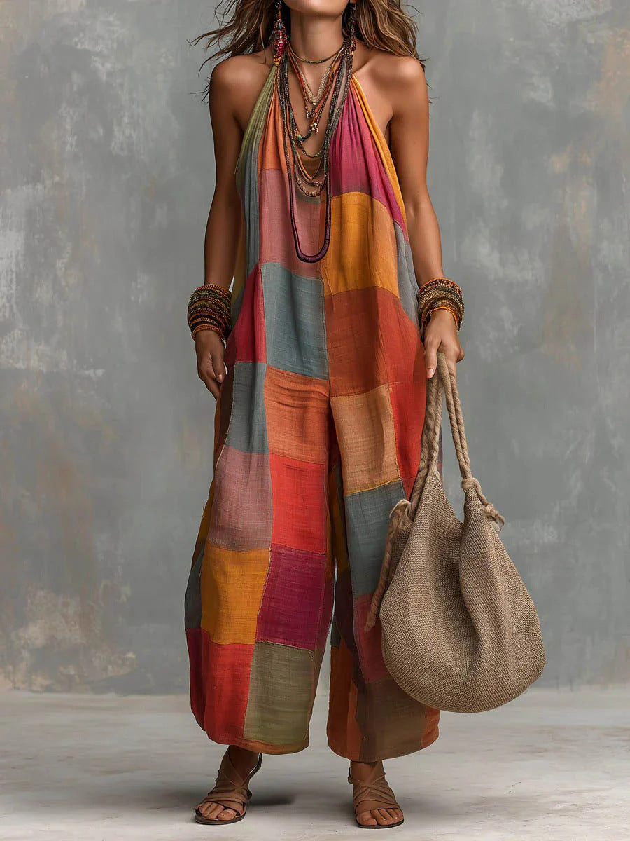 Ginestra | Tuta halter patchwork