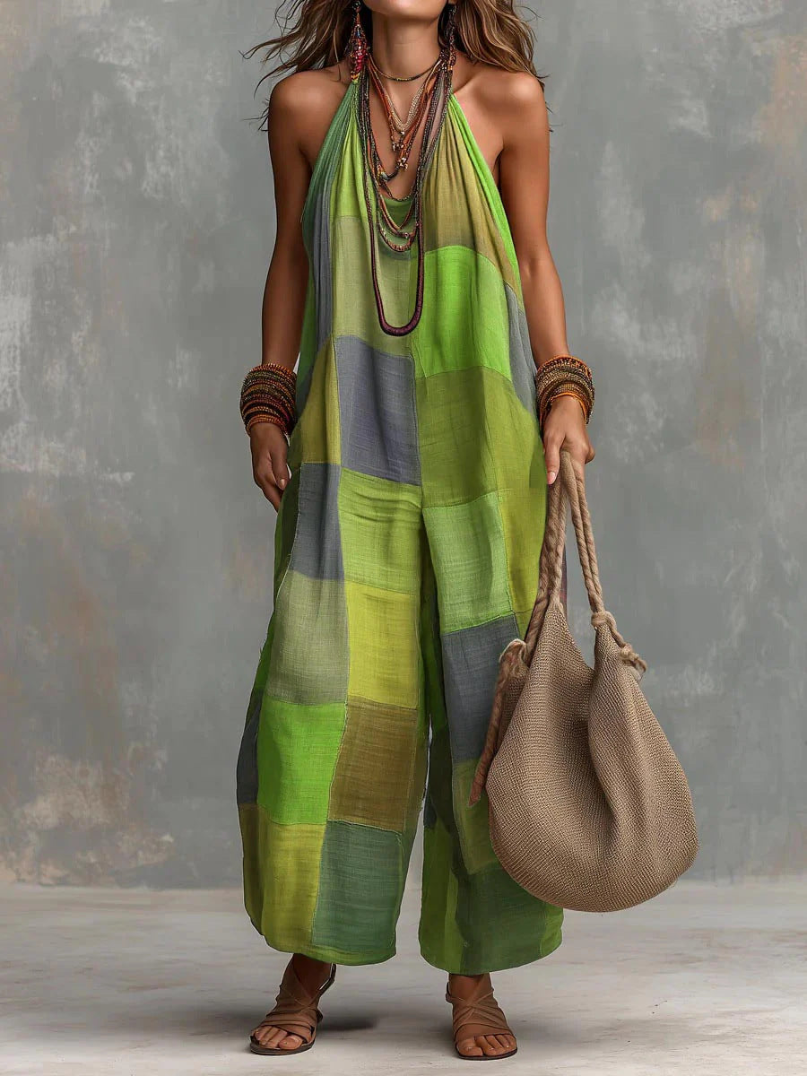 Ginestra | Tuta halter patchwork
