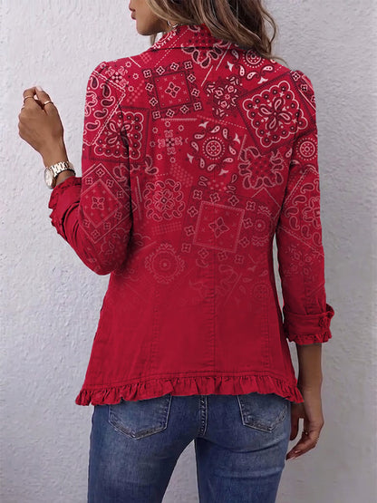 Clara | Giacca Bohémien Paisley Sfumato